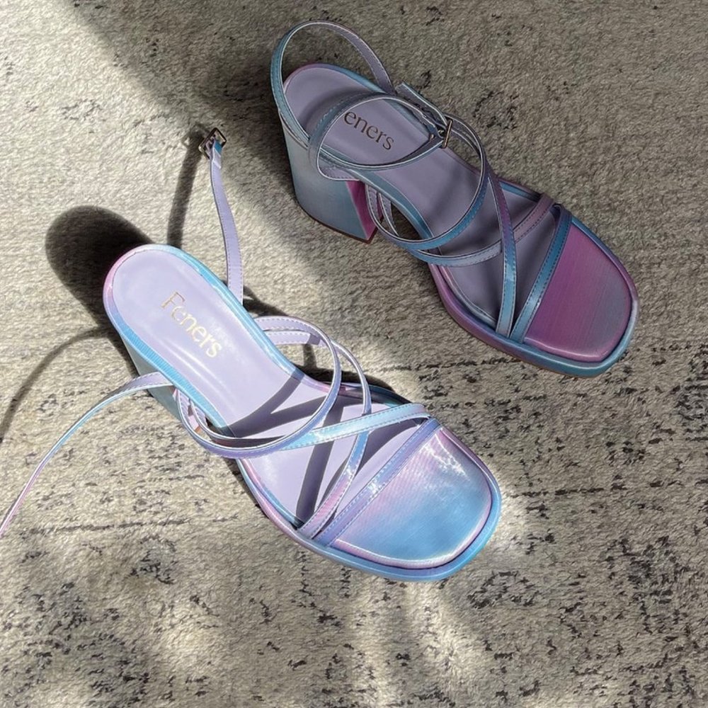 Feners Le Disco Rainbow Vegan Size 36